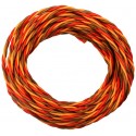 Silicone servo wire strand 3x 0,35mm² twisted, JR Premium