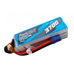 Gens ace G-Tech 3700mAh 22.2V 60C 6S1P Lipo Battery Pack with EC5 Plug