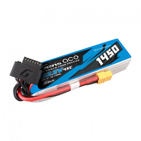 GENS ACE G-Tech 1450 mAh 6S1P 45C LiPo pack