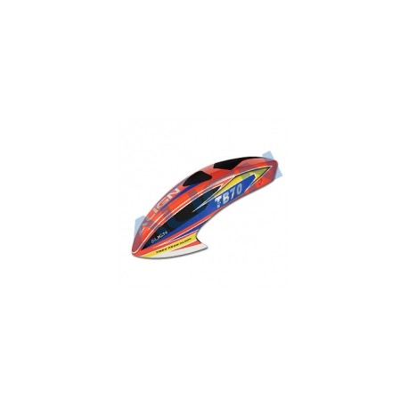 Align T-REX TB70 RC Helicopter Painted Canopy - Orange (HCB7005)