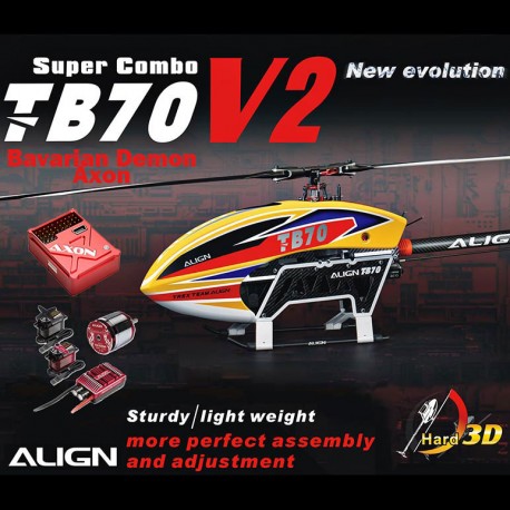 Align T-REX TB70 V2 Super Combo Bavarian Demon Axon RC Helicopter kit (RH70E59X-BDA)