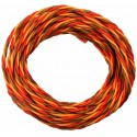 PVC servo strand 3x 0,25mm² wire twisted, JR Premium