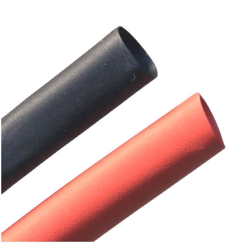 Heat shrink tubing 6/2 mm red + black